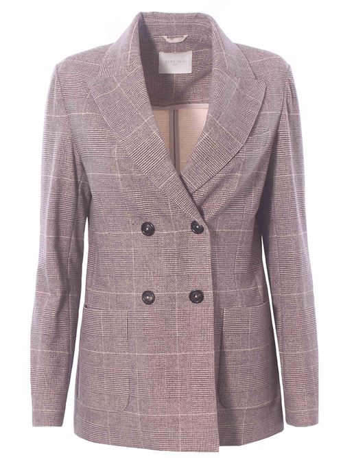Giacca doppiopetto check in jersey di cotone CIRCOLO 1901 | FD3695BORGO